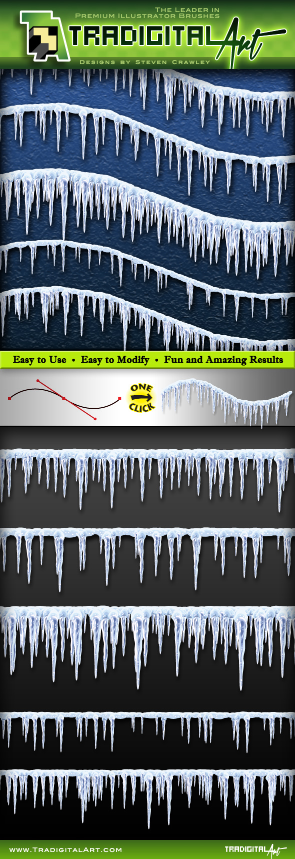 Icicle Brush Set Preview