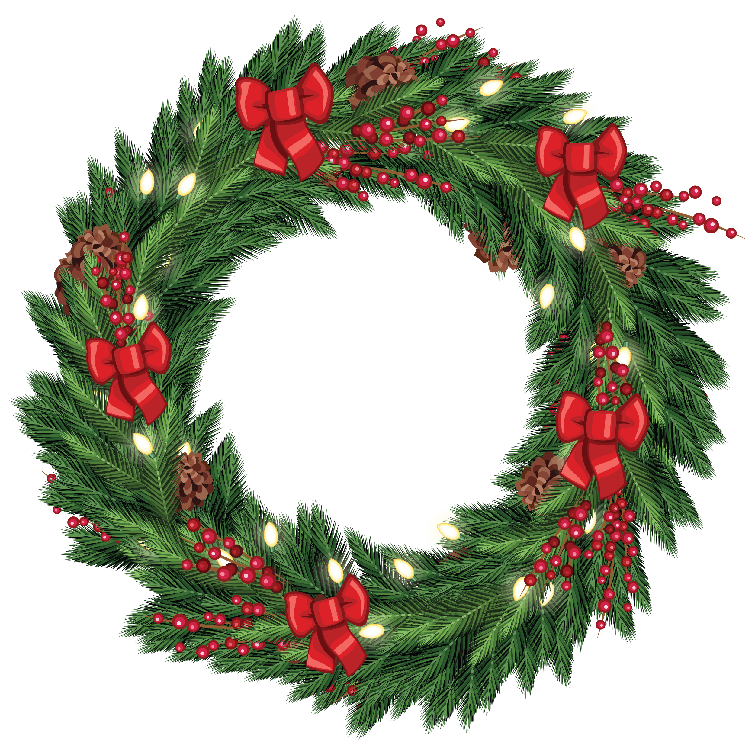 Free Christmas Wreath Graphic from TradigitalArt ...